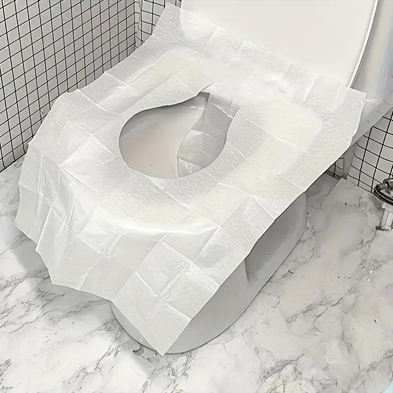 Travel Accessories For Road Trip - Disposable Toilet Seat Covers, 10pcs Flushable