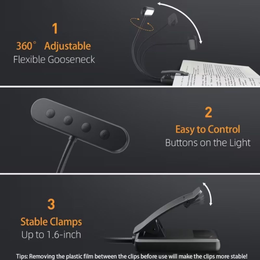 Rechargeable USB Rechargeable  - Book Light Flexible ulasan dan harga