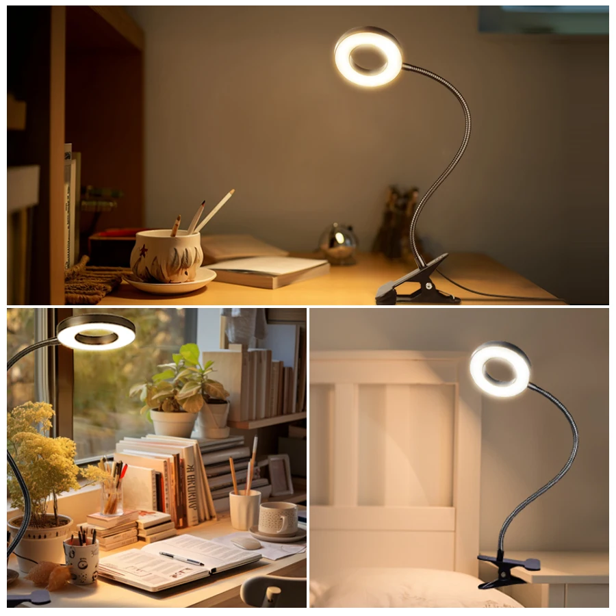 48 LEDs Clip on Desk Lamp 360° - Book Light Flexible ulasan dan harga