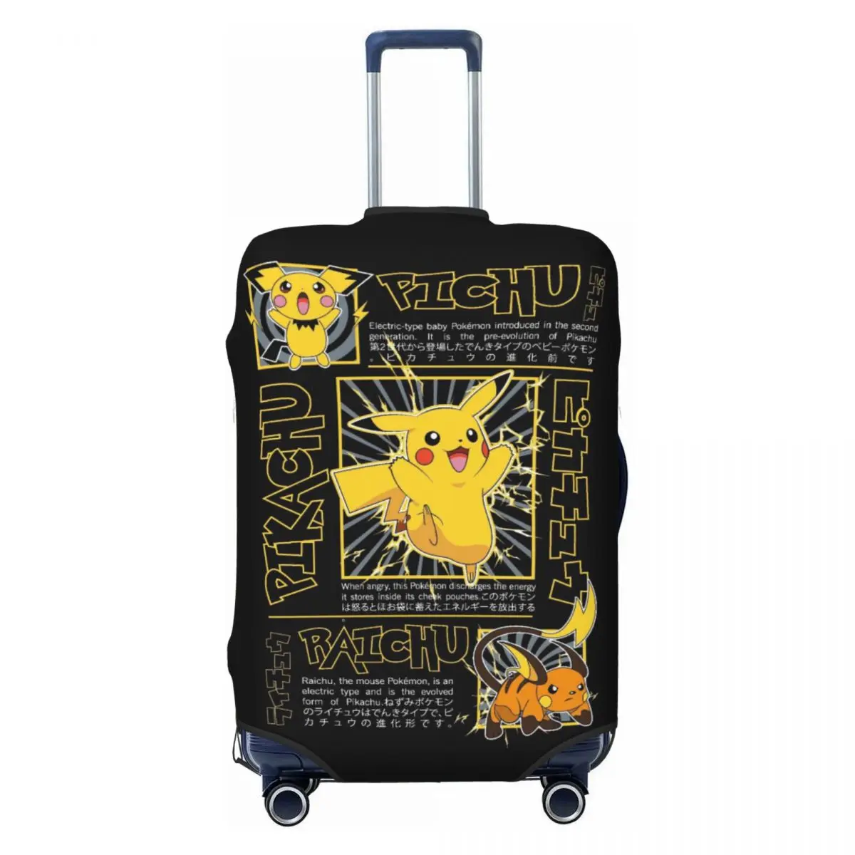 Elastic Luggage Cover P-Pikach - Travel Accessories For Road Trip ulasan dan harga