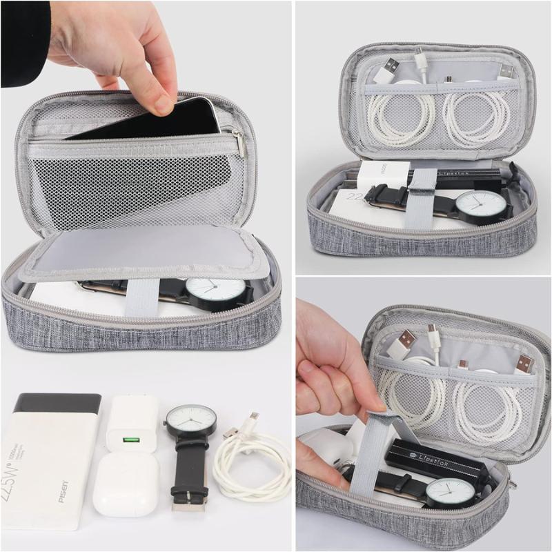 【C】Cable Storage Bag Electroni - Travel Accessories Inc ulasan dan harga