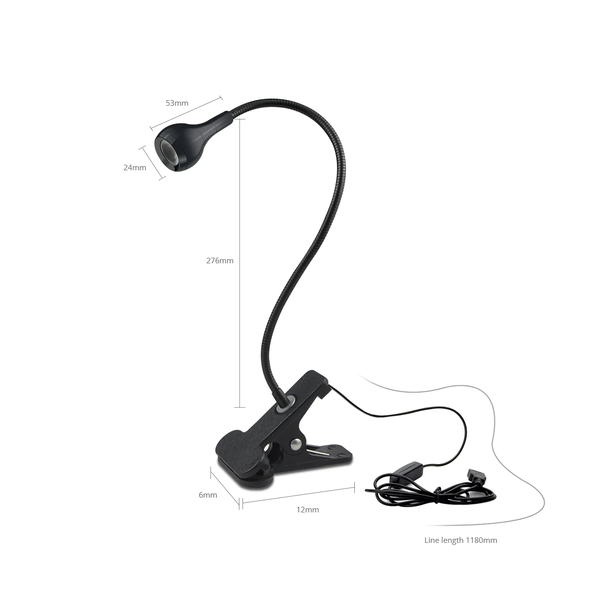 1-10Pcs Clip-On Light USB Powe - Book Light Flexible ulasan dan harga