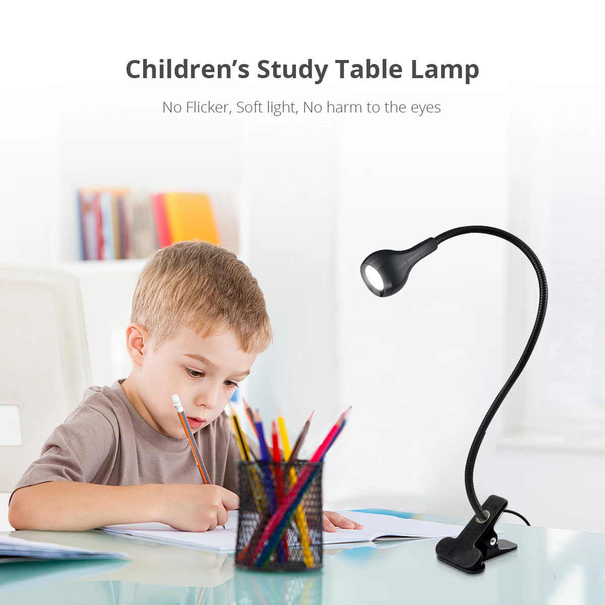 1-10Pcs Clip-On Light USB Powe - Book Light Flexible ulasan dan harga