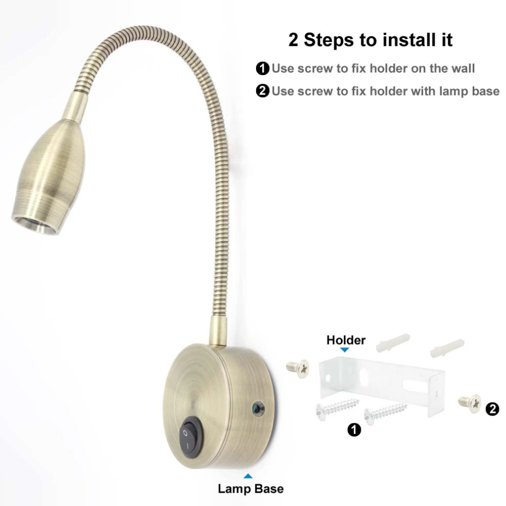 3W LED Flexible Reading Light  - Book Light Flexible ulasan dan harga