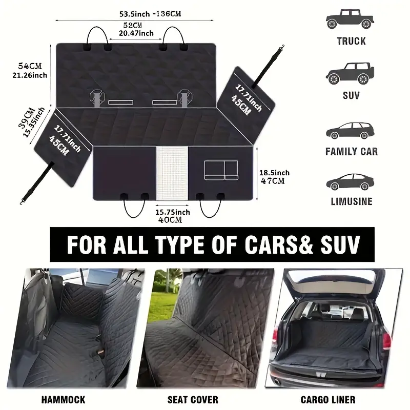Dog Seat Cover for Back Seat,  - Travel Accessories Inc ulasan dan harga