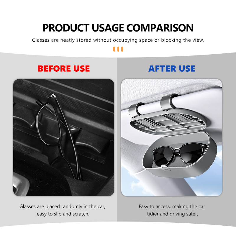 Car Sun Visor Sunglasses Stora - Travel Accessories Inc ulasan dan harga
