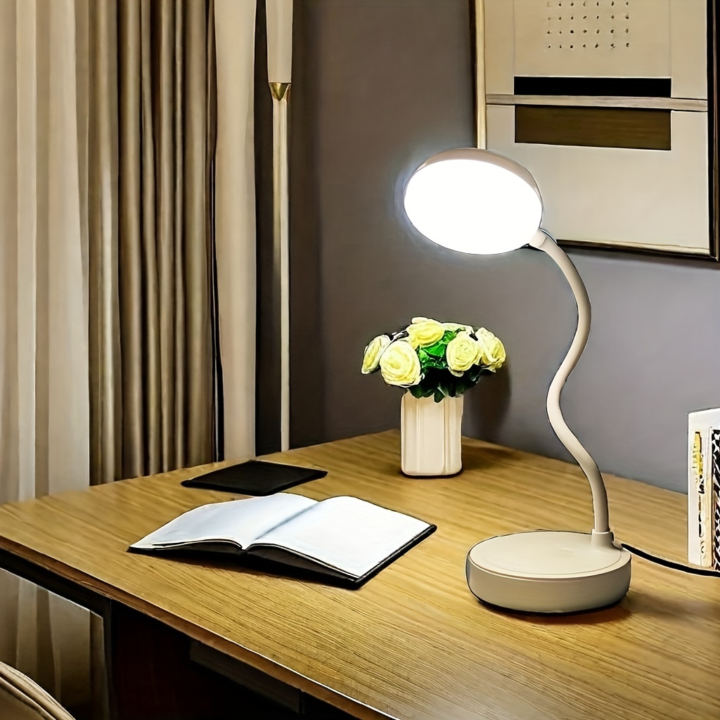 LED Desk Lamp With USB Chargin - Book Light Flexible ulasan dan harga
