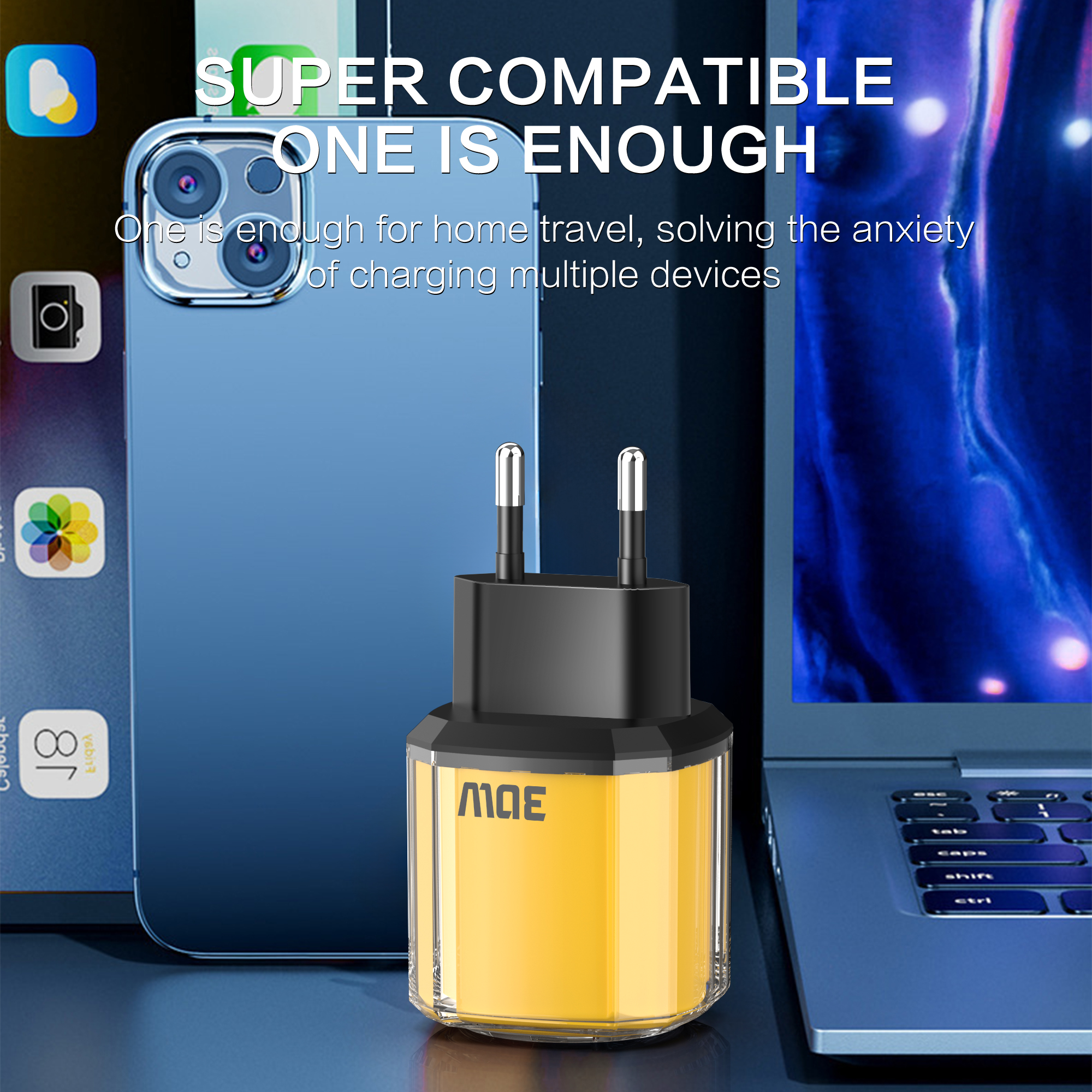 Upgrade USB+TypeC Fast Chargin - Travel Accessories Inc ulasan dan harga
