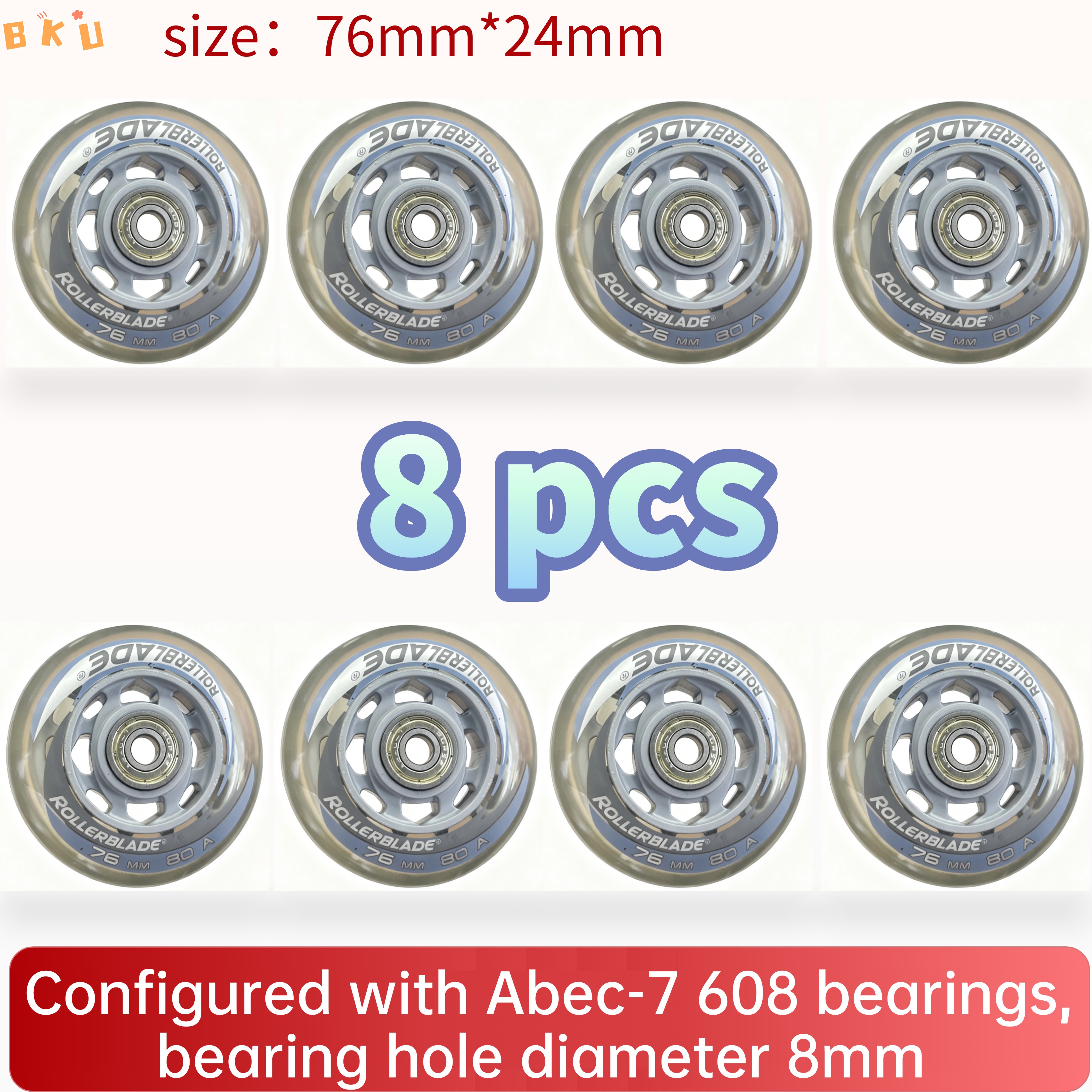 8-Piece PU Replacement Wheels  - Luggage Wheel Replacement ulasan dan harga