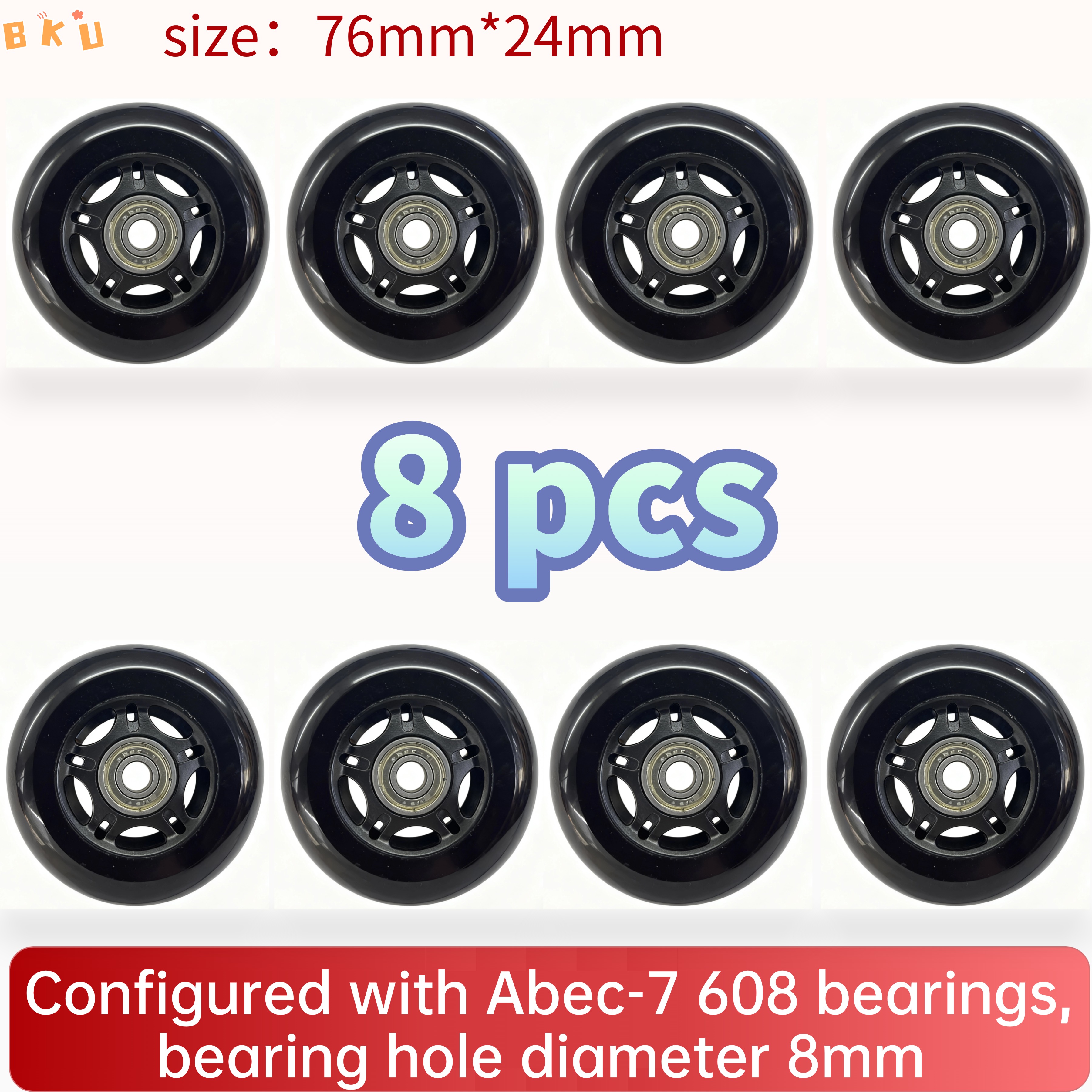 8-Piece PU Replacement Wheels  - Luggage Wheel Replacement ulasan dan harga