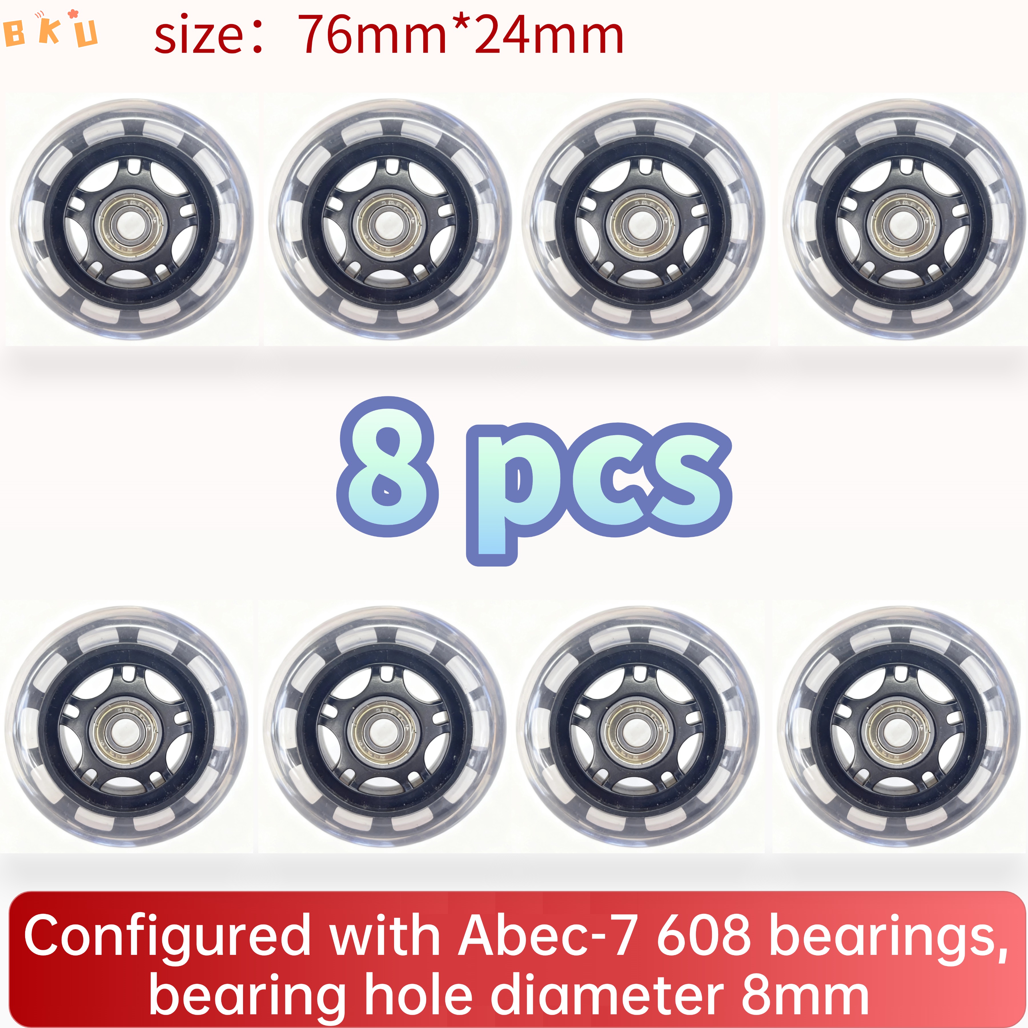 8-Piece PU Replacement Wheels  - Luggage Wheel Replacement ulasan dan harga
