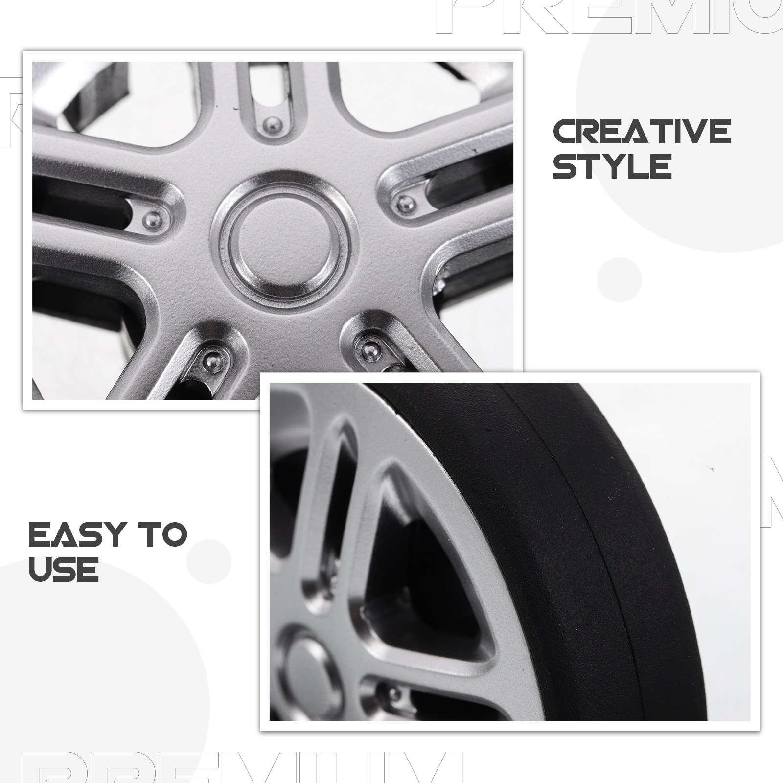 4Pcs Rubber Suitcase Wheels Re - Luggage Wheel Replacement ulasan dan harga