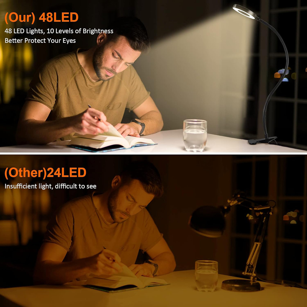 360° Flexible 48 LEDs Desk Lam - Book Light Flexible ulasan dan harga