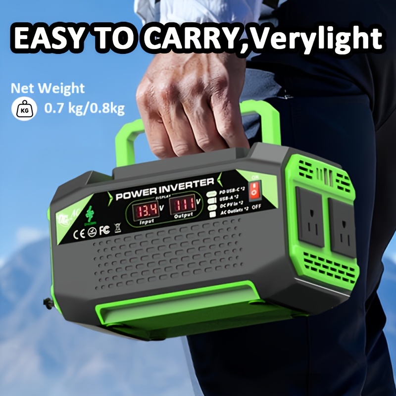 1pc 1000W/500W Portable Power  - Travel Accessories Inc ulasan dan harga