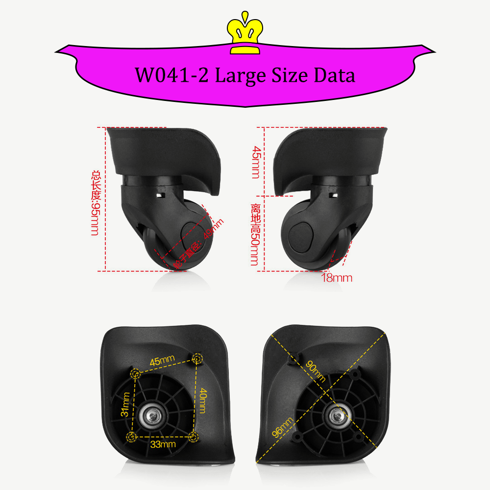 W041-2 Luggage Wheel Suitcase  - Luggage Wheel Replacement ulasan dan harga